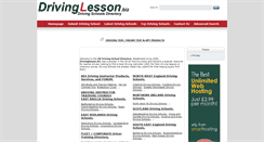 Desktop Screenshot of drivinglesson.biz